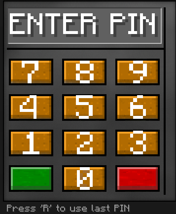 Lock, Enter Pin.
